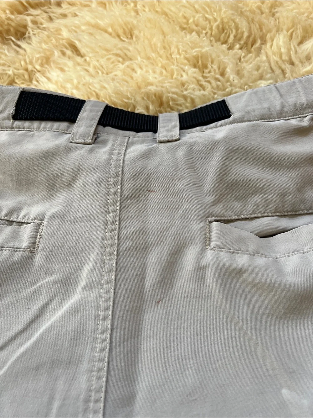 Kavu Men's Light Tan Cargo Shorts with Belt